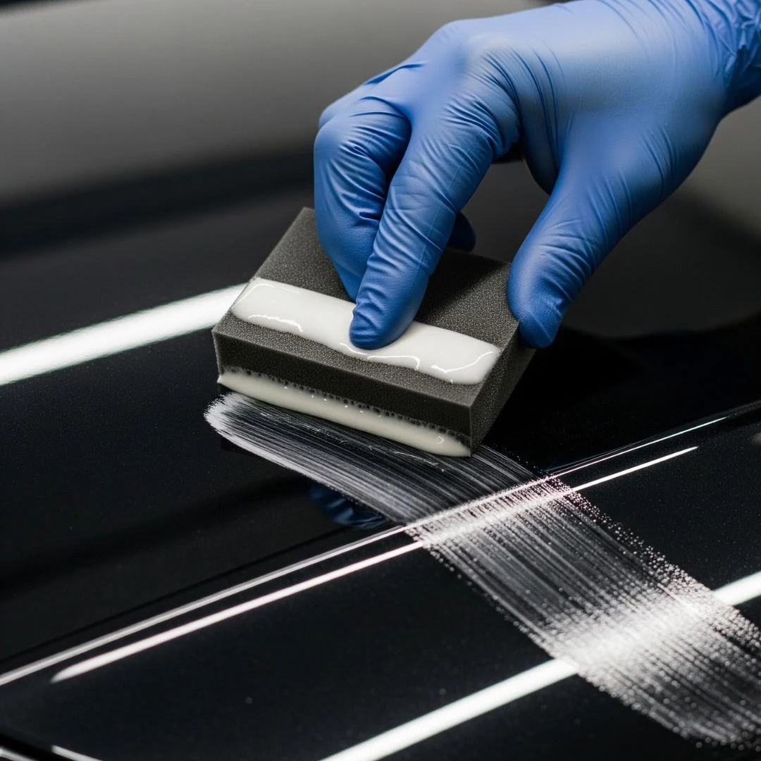 Illustration of ceramic coating application featured on Power Pro’s website